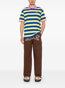 Icecream Cones And Bones Striped Polo Shirt