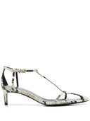 Khaite Bella Leather Heel Sandals