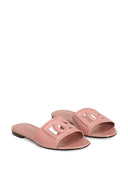 Dolce & Gabbana Dg Logo Leather Flat Sandals