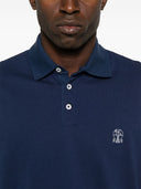 Polo in cotone Brunello Cucinelli Logo