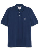 Polo in cotone Brunello Cucinelli Logo