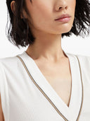 Brunello Cucinelli Cotton V Necked Top