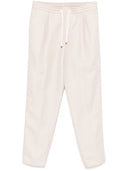 Brunello Cucinelli Linen Blend Drawstring Trousers