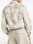 Veste de chemise en coton imprimée Brunello Cucinelli