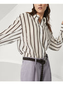 Brunello Cucinelli Striped Cotton Shirt