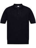 Moncler Logo Linen And Silk Polo Shirt