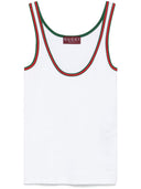 Gucci Web Detail Cotton Top top
