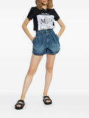 Max Mara P Rinted Cotton T Shirt