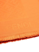 Fendi Ff Wool And Silk Scarf