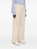 Emporio Armani Cotton Wide Leg Trousers