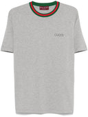 Gucci Web Detail Cotton T Shirt