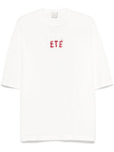 Maglietta in cotone ricamato Alysi