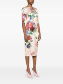 Dolce & Gabbana Flower Print Midi Dress