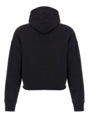 Givenchy logo algodón sudadera con capucha recortada
