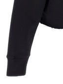 Givenchy logo algodón sudadera con capucha recortada