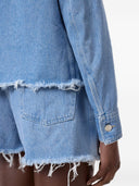 Giacca di cotone in denim chiusa