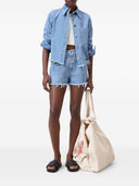 Giacca di cotone in denim chiusa