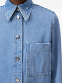 Giacca di cotone in denim chiusa