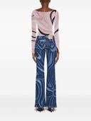 Pucci tryckt tyll t -shirt