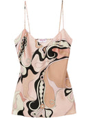 Pucci trykt silke top