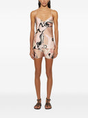 Pucci trykt silke top