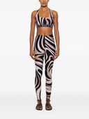 Leggings in nylon stampati a pucci