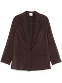 Alysi Silk Blend Single Breasted Blazer Jacket