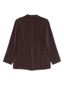 Alysi Silk Blend Single Breasted Blazer Jacket