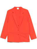 Alysi Silk Blend Single Breasted Blazer Jacket