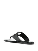 Valentino Garavani V Logo schnitt Ledersandalen aus