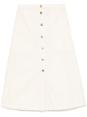 Gonna midi abbottonata da moncler