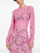 Dolce & Gabbana Lace Floral Sheath Dress
