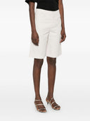 S Max Mara Linen And Cotton Blend Bermuda Shorts