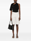 S Max Mara Linen And Cotton Blend Bermuda Shorts