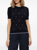 Emporio Armani Allover Logo Baumwollpullover