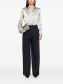 Emporio Armani bomulls brede benbukser