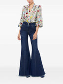 Alice + Olivia Arlette Silk Blend Blouse