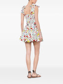 Alice + Olivia Haven Lin og Cotton Mini Nederdel