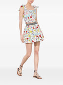 Alice + Olivia Haven Lin og Cotton Mini Nederdel