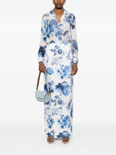 Alice + Olivia Willa trykt silkeskjorte