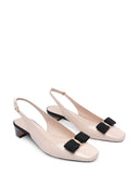 Ferragamo nye vara patentskinn slingback -pumper