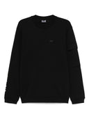 EA7 Logo Cotton Crewneck Sweatshirt