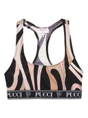 Pucci gedruckter Fitnessstudio -BH