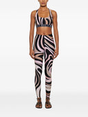 Pucci gedruckter Fitnessstudio -BH