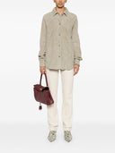 Camicia toteme main morbida in pelle scamosciata