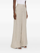 Max Mara Linen Wide Leg Trousers