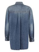 Semicouture Valeriane Denim Cotton Shirt