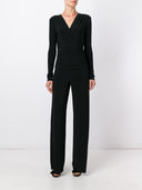Norma Kamali V Neck Jersey Jumpsuit