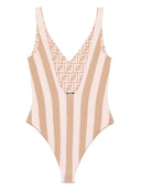 Fendi gestreepte zwempak