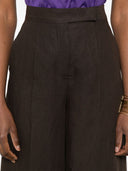 Max Mara Linen Wide Leg Trousers